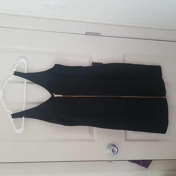 Brand new black bebe dress size 10, back has a gold zipper that goes all the way - Picture 2 of 5